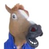 Rubber Johnnies Horse Head Mask Animal Masks