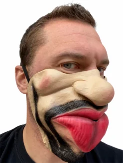Rubber Johnnies Half Face Masks Busta Lip Half Face Mask