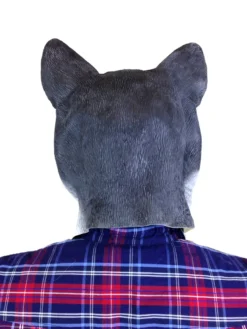 Rubber Johnnies Black & White Cat Mask