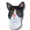 Rubber Johnnies Black & White Cat Mask 1 Rubber Johnnies Black & White Cat Mask