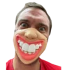 Rubber Johnnies Big Teeth Half Mask (High Quality) Half Face Masks