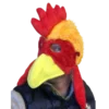 Rubber Johnnies Animal Masks Chicken Head Hat