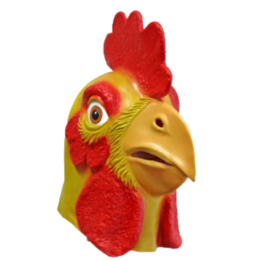 Rubber Johnnies Chicken Mask Animal Masks 3 Rubber Johnnies Chicken Mask Animal Masks