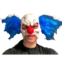 Rubber Johnnies TM Cracked Clown Mask. Horror Masks