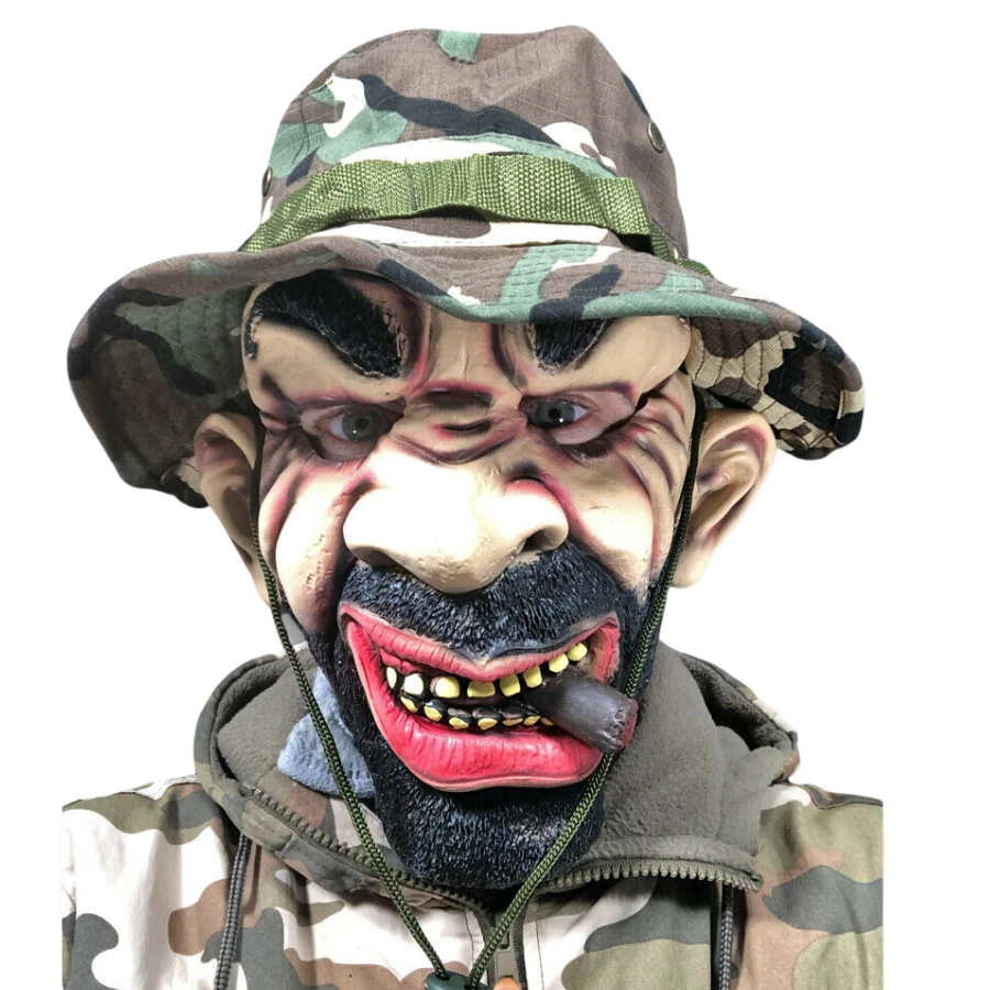 Rubber Johnnies Drill Sergeant Mask People Masks 3 Rubber Johnnies Drill Sergeant Mask People Masks
