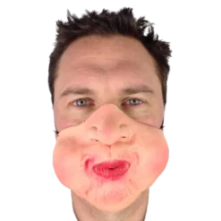 RUBBER JOHNNIES MASKS Sales 24 Rubber Johnnies Fat Cheeks Half Face Mask