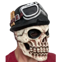 Rubber Johnnies Skull Pilot Mask Horror Masks