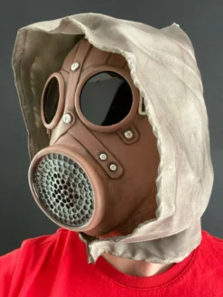 Rubber Johnnies Horror Masks Gas Mask With Goggles & Hood 9 Rubber Johnnies Horror Masks Gas Mask With Goggles & Hood