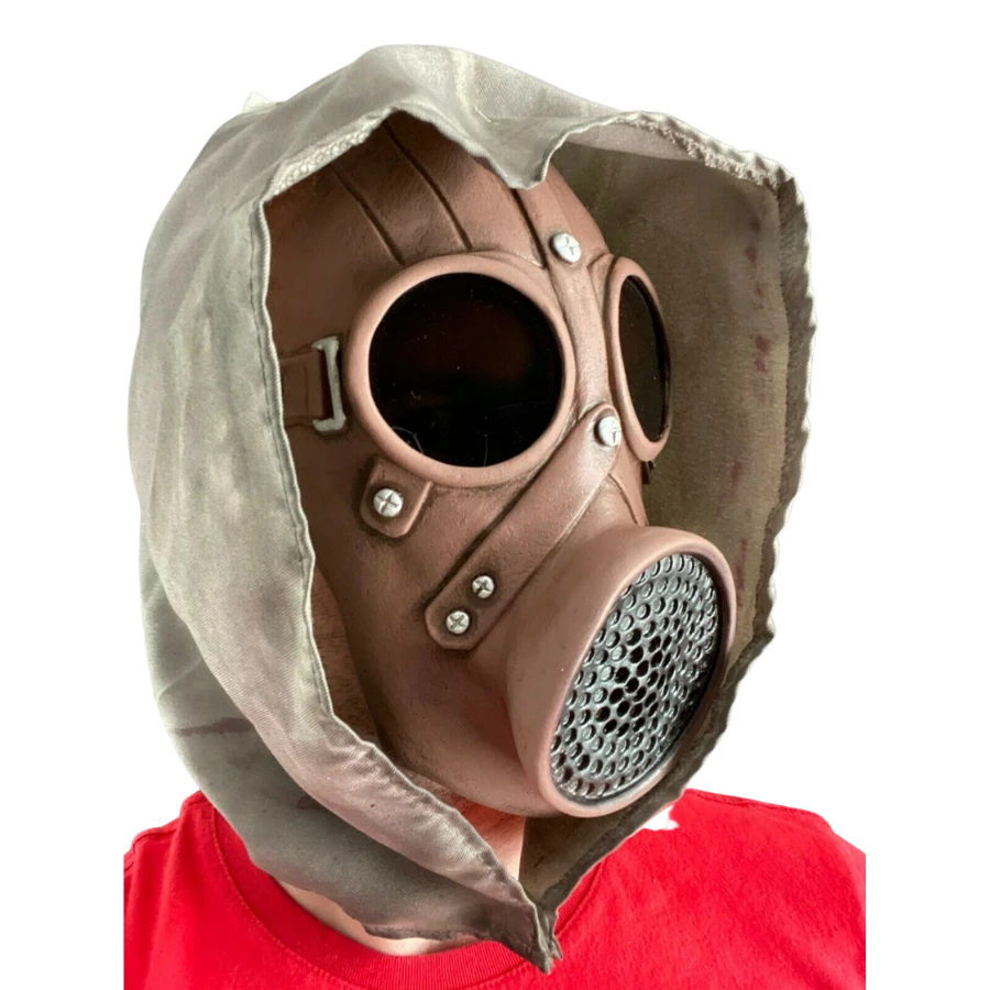 Rubber Johnnies Horror Masks Gas Mask With Goggles & Hood 3 Rubber Johnnies Horror Masks Gas Mask With Goggles & Hood