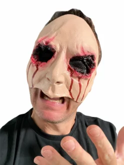 Rubber Johnnies Bloody Gouged Out Eyes Face Mask