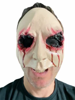 Rubber Johnnies Bloody Gouged Out Eyes Face Mask