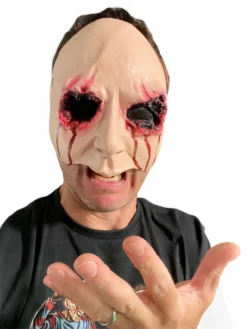 Rubber Johnnies Bloody Gouged Out Eyes Face Mask
