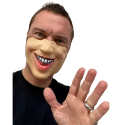 RUBBER JOHNNIES MASKS Sales 32 Rubber Johnnies Smiley Guy Half Face Mask