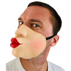 Rubber Johnnies Jagger Lips Half Mask Half Face Masks