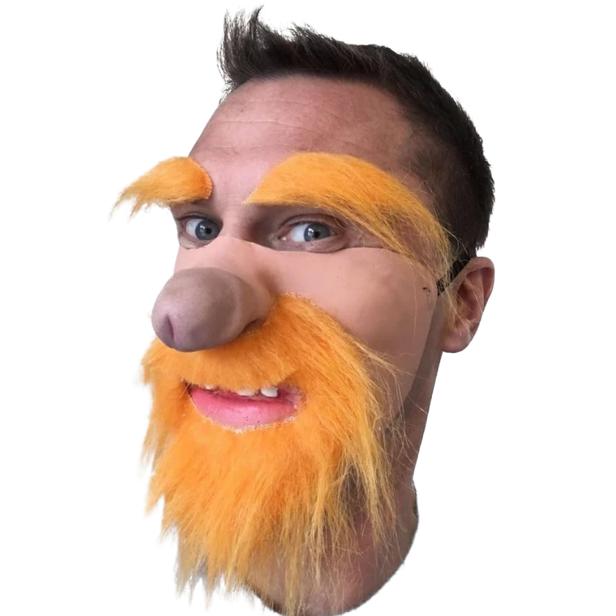 Rubber Johnnies Ginger Dick Nose Mask 3 Rubber Johnnies Ginger Dick Nose Mask