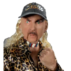 Rubber Johnnies People Masks Joe Exotic Mask With Baseball Cap & Mullet Hair