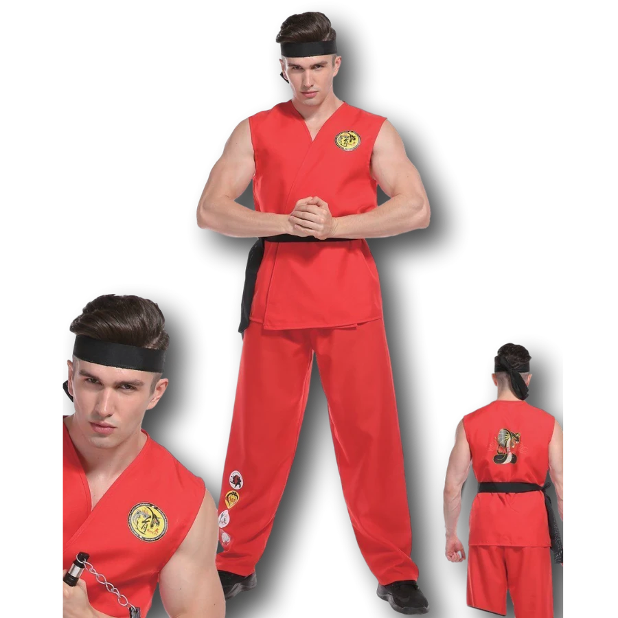 Rubber Johnnies Red Eagle Karate Fighter Costume 3 Rubber Johnnies Red Eagle Karate Fighter Costume