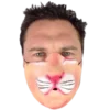 Rubber Johnnies Lion Half Face Mask