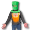 Rubber Johnnies St Patricks Day St. Patricks Day Ireland Top Hat & Mask
