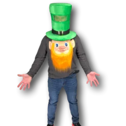 Rubber Johnnies St Patricks Day St. Patricks Day Ireland Top Hat & Mask
