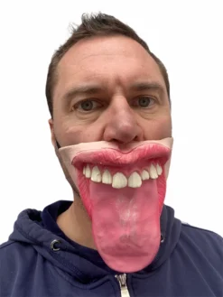 Rubber Johnnies The Lick 'Big Tongue' Half Face Mask