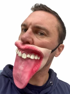 Rubber Johnnies The Lick 'Big Tongue' Half Face Mask