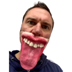 Rubber Johnnies The Lick 'Big Tongue' Half Face Mask