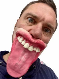 Rubber Johnnies The Lick 'Big Tongue' Half Face Mask
