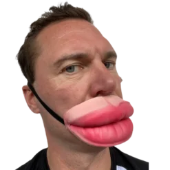 Rubber Johnnies Big Lips Half Face Mask Half Face Masks