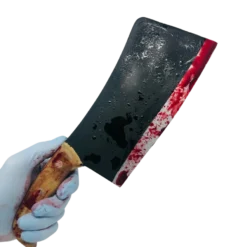 RUBBER JOHNNIES MASKS Sales 12 Rubber Johnnies Movie Props Bloody Meat Cleaver