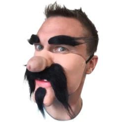 Rubber Johnnies Mexican Gringo Dick Nose Mask Half Face Masks