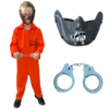 Rubber Johnnies Kids Orange Prison Jumpsuit Costume