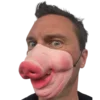 Rubber Johnnies Pig Half Face Mask