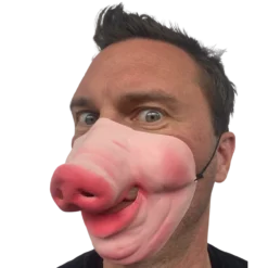 Rubber Johnnies Pig Half Face Mask