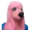 Rubber Johnnies PINK Poodle Dog Mask Animal Masks 1 Rubber Johnnies PINK Poodle Dog Mask Animal Masks