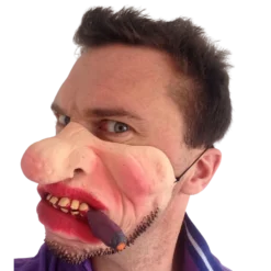 Rubber Johnnies Pirate Half Mask Half Face Masks