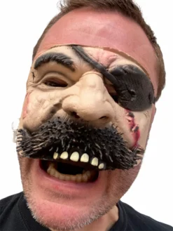 Rubber Johnnies Pirate Half Face Mask