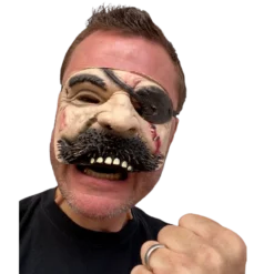 Rubber Johnnies Pirate Half Face Mask