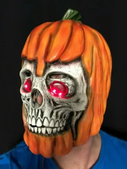 Rubber Johnnies LED Pumpkin Mask. Horror Masks