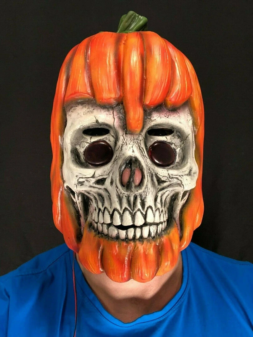 Rubber Johnnies LED Pumpkin Mask. Horror Masks 5 Rubber Johnnies LED Pumpkin Mask. Horror Masks