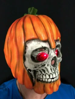 Rubber Johnnies LED Pumpkin Mask. Horror Masks 10 Rubber Johnnies LED Pumpkin Mask. Horror Masks