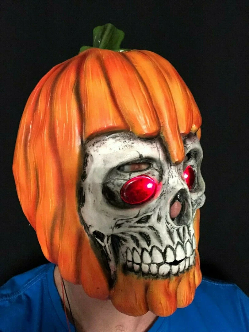 Rubber Johnnies LED Pumpkin Mask. Horror Masks 6 Rubber Johnnies LED Pumpkin Mask. Horror Masks