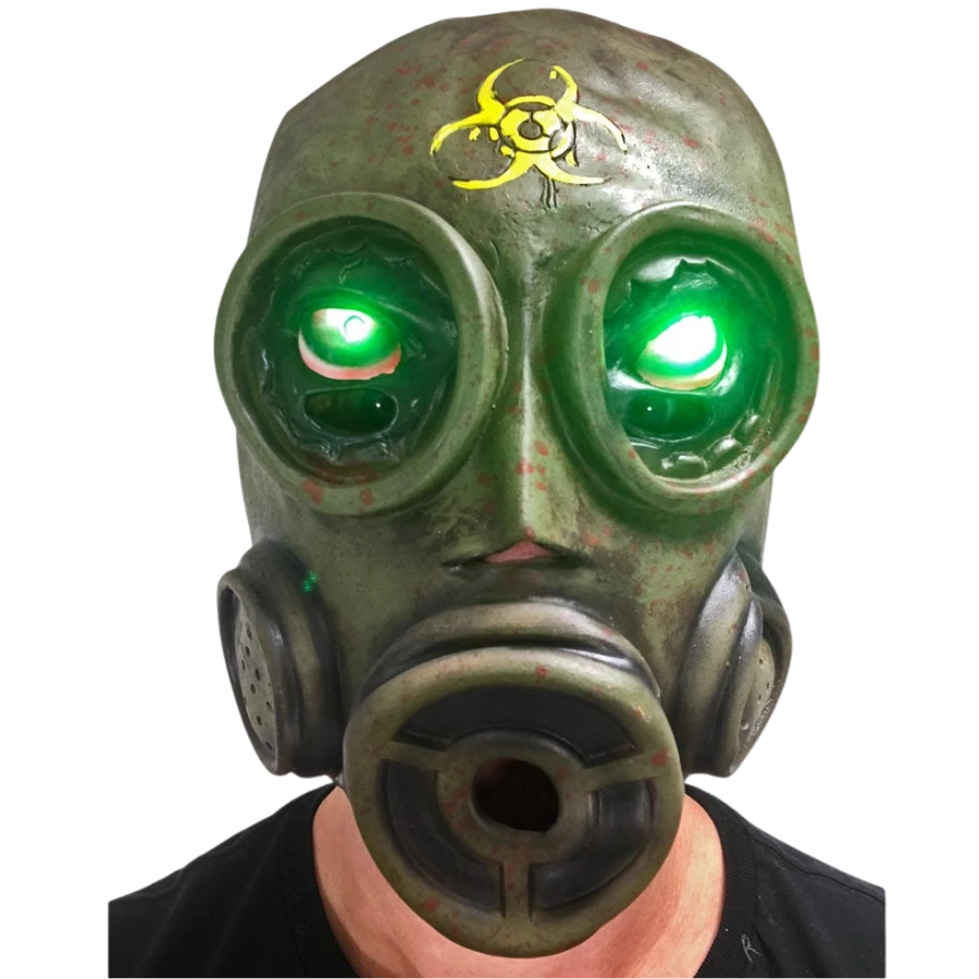 Rubber Johnnies LED Light Up Gas Mask 3 Rubber Johnnies LED Light Up Gas Mask