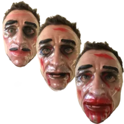 Rubber Johnnies Plastic Purge Style Transparent Face Mask. Miscellaneous