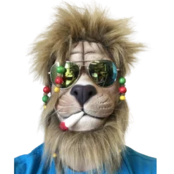 Rubber Johnnies Animal Masks Rasta Lion Mask