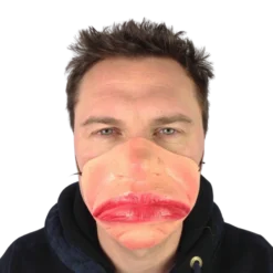 Rubber Johnnies Half Face Masks Sausage Lips Half Mask