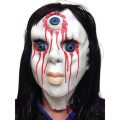 Rubber Johnnies Horror Masks Scary China Doll Mask (Bloody)