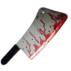 Rubber Johnnies Bloody Meat Cleaver Movie Props