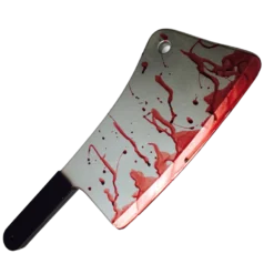 Rubber Johnnies Bloody Meat Cleaver Movie Props