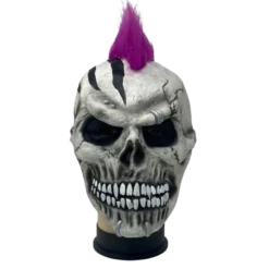 Rubber Johnnies Purple Mohawk Skull Mask Horror Masks